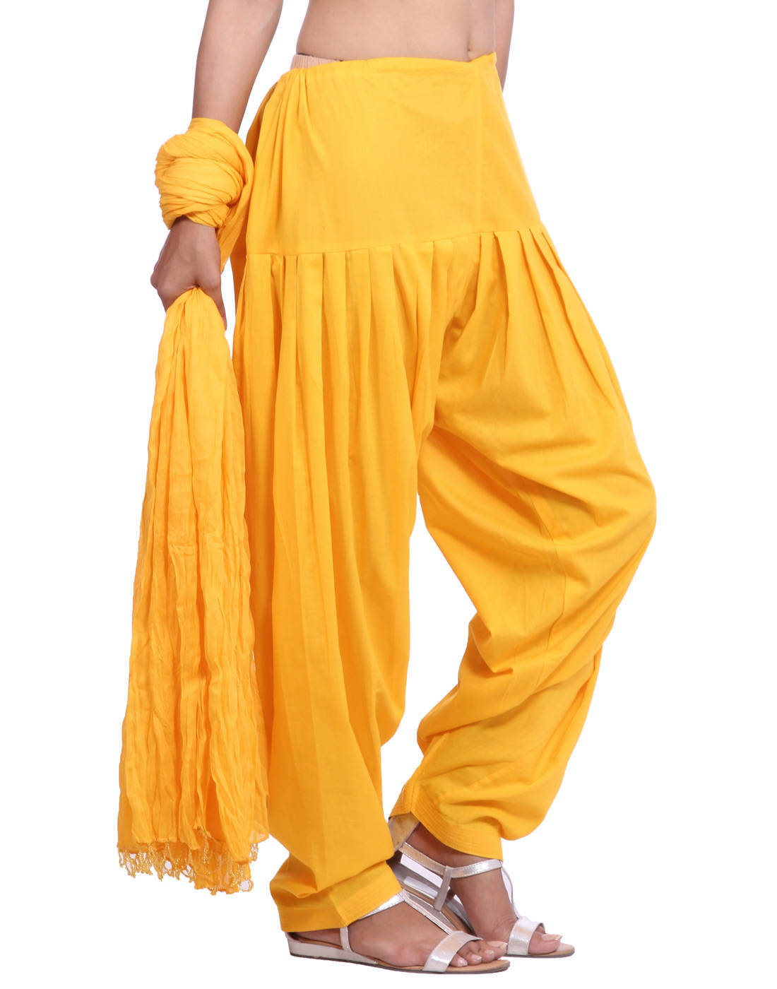 Cotton Patiala Salwar With Chiffon Dupatta Set Pajama Kameez Kurti Wear For  Girl | eBay